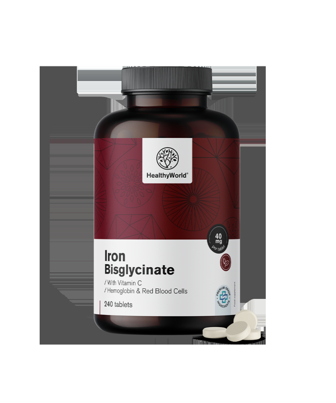 BISGLYCINATE IRON HIERRO BISGLICINATO 60COMP – foto del producto hierro bisglicinato celulosa