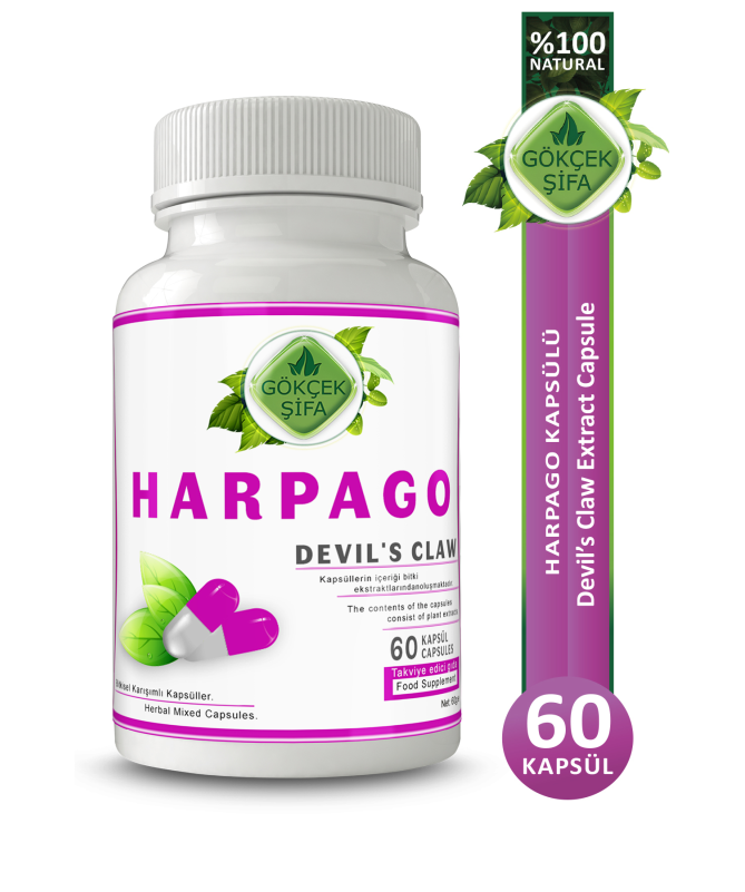 DEVIL CLAW HARPAGO 525MG 100VCAP – foto del producto harpagofito harpagofitum procumbens