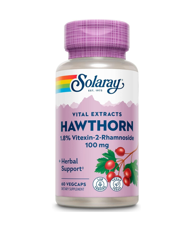 HAWTHORN EXTRACT 100MG 60VCAP – foto del producto espino blanco crataegus