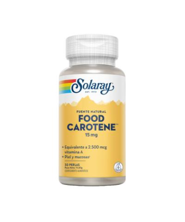 FOOD CAROTENE 500MCG 30PERLAS – foto del producto carotenoides complejo ñame