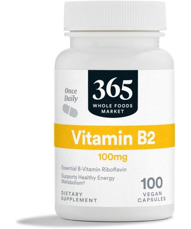 B2 100MG 100CAP VEG – foto del producto cápsula 100mg 100cap
