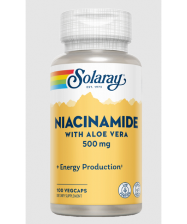 NIACINAMIDE CON ALOE VERA 500 MG 100 VCAPS – foto del producto aloe vera 500