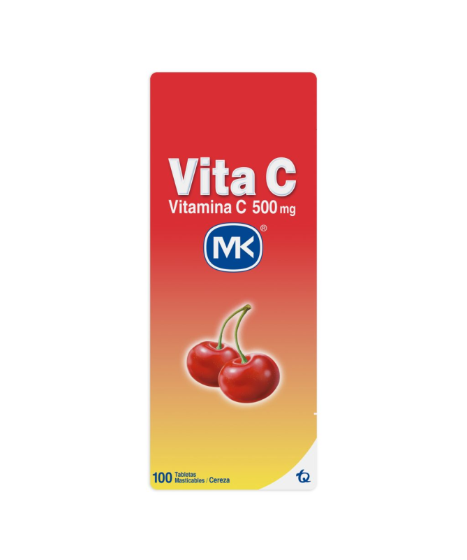 VITAMINA C 500 SABOR CEREZA 100COMP MAST – foto del producto concentrado cítricos vitamina