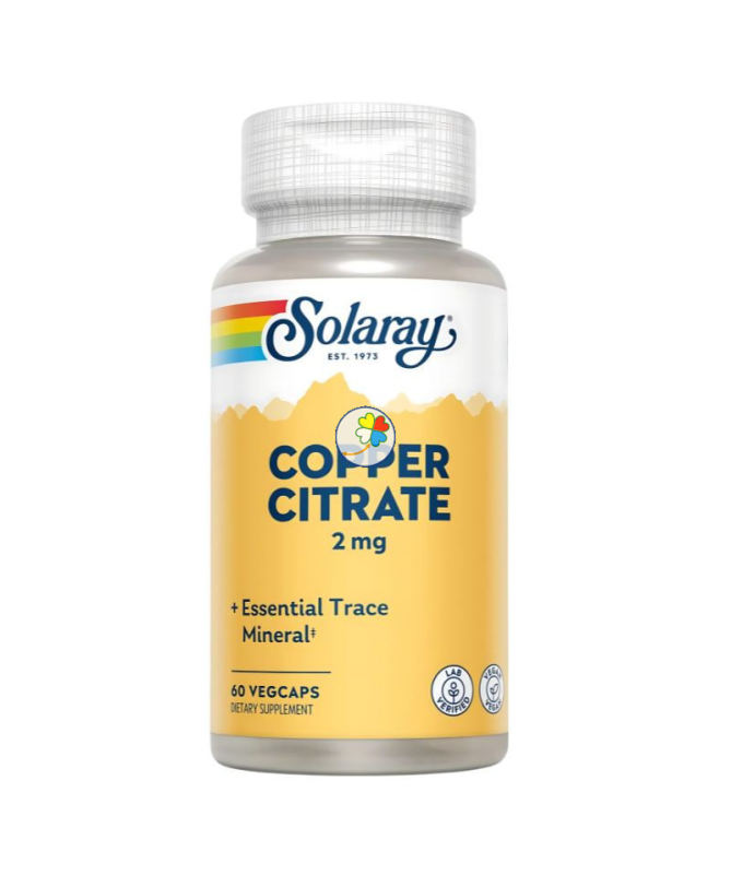 COBRE CITRATO 2MG 60CAP VEG – foto del producto cobre citrato arroz