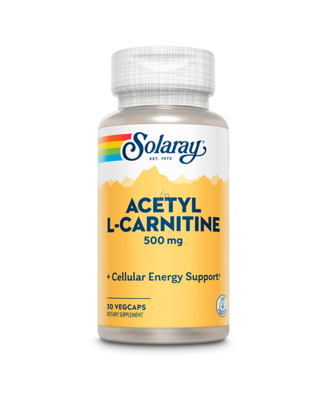 ACETYL L CARNITINE 500MG 30CAP – foto del producto acetil carnitina celulosa