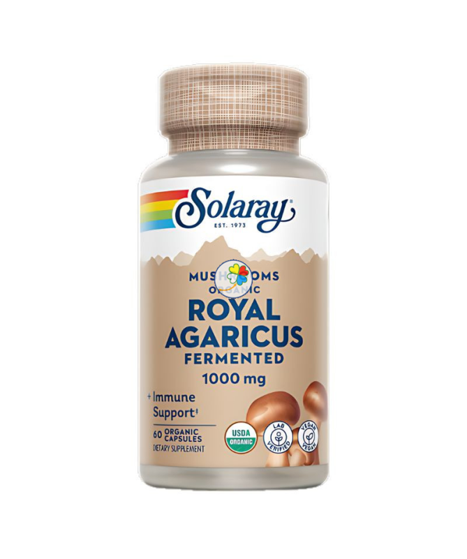 ROYAL AGARICUS CHAMPI ON DEL SOL 500MG 60CAP VEG – foto del producto agaricus sol hongo