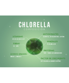 CHLORELLA 120COMP SUNNY GREEN – foto del producto chlorella pared celular