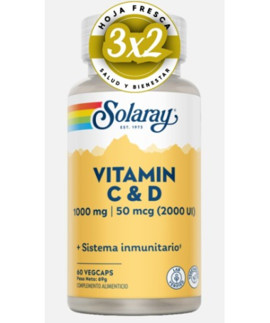VITAMINA C 1000MG VITAMINA D 2000UI 60CAP – foto del producto vitamina ácido ascórbico