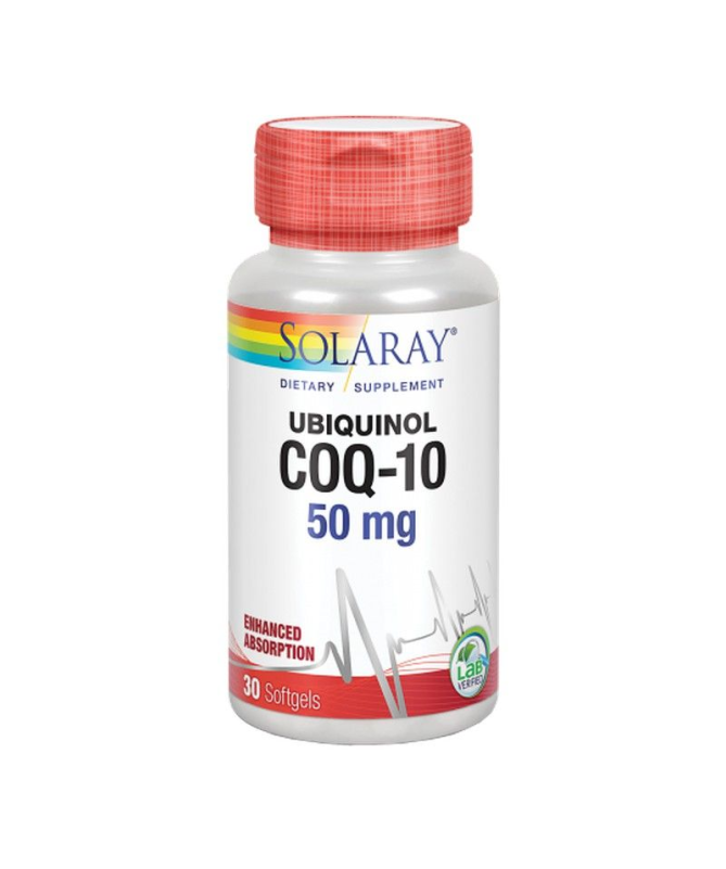 UBIQUINOL COQ10 50MG 30PERLAS – foto del producto ubiquinol ácido coq10