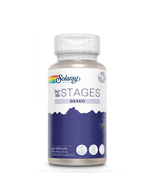 DESEO STAGES 60VCAP – foto del producto extracto raíz ashwagandha