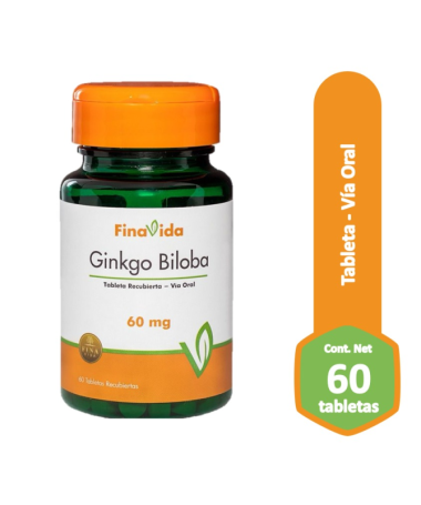 GINKGO BILOBA 60MG 60CAP – foto del producto ginkgo biloba extracto