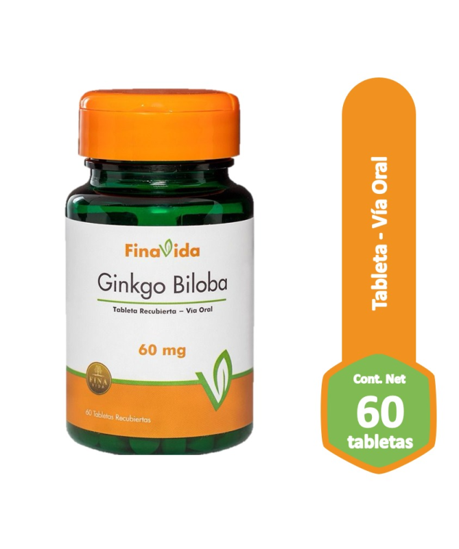 GINKGO BILOBA 60MG 60CAP – foto del producto ginkgo biloba extracto