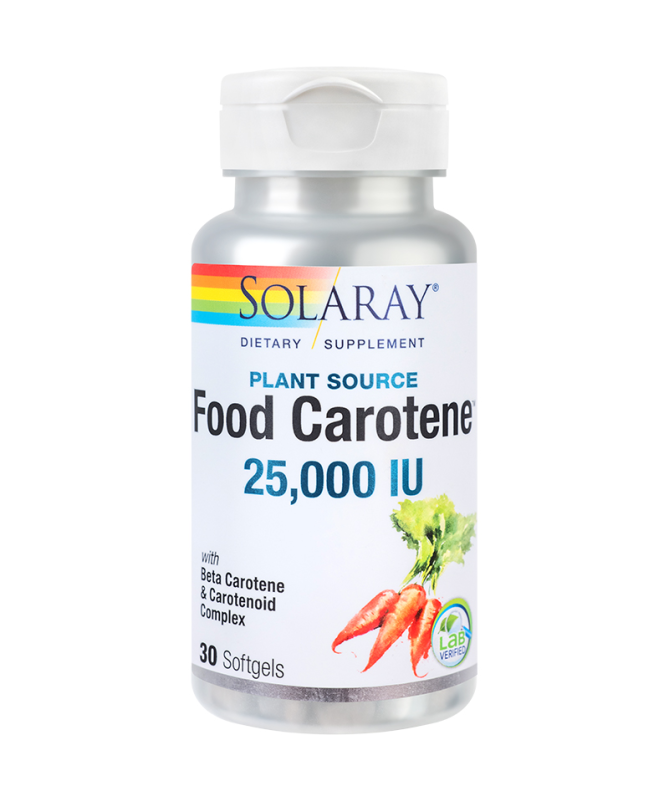 SOLARAY FOOD CAROTENE 2500 MCG 30 V CAPS – foto del producto tienes contacta nuestro
