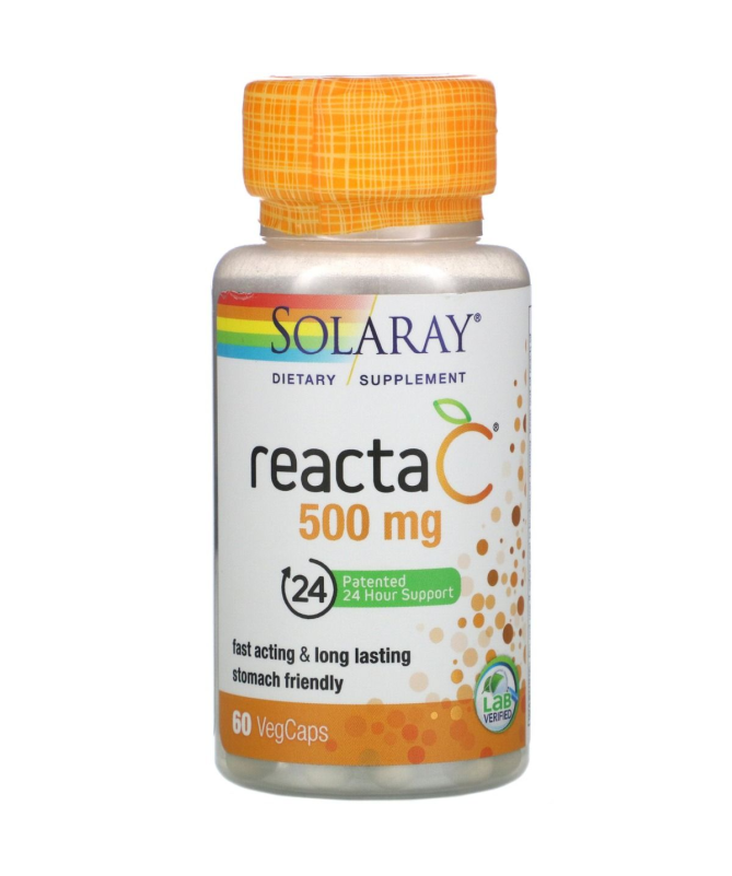 REACTA C 500MG ESTER C 60CAP – foto del producto vitamina concentrado reacta