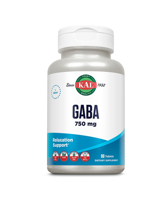 GABA 750MG 90COMP KAL – foto del producto gaba ácido gamma