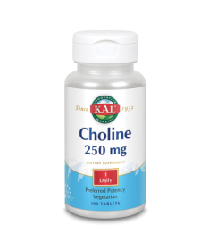 CHOLINE KAL 250MG 100COMP – foto del producto colina bitartrato choline