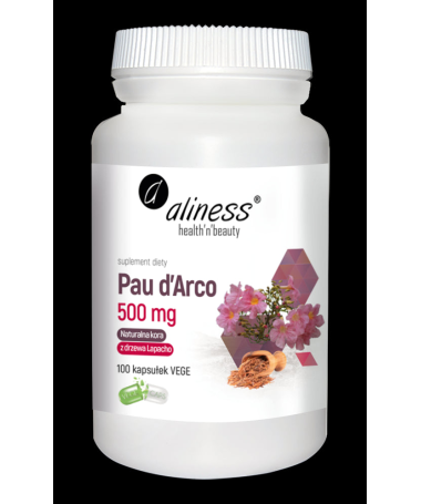 LAPACHO PAU D ARCO 500MG 100CAP – foto del producto pau arco cápsula