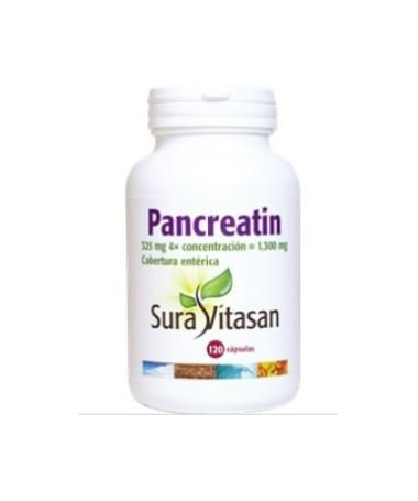 PANCREATIN 1300MG 120CAP – foto del producto vegetal 975 recubrimiento