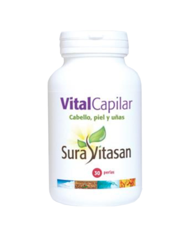 VITAL CAPILAR CABELLO PIEL Y U AS 30PERLAS – foto del producto vitamina extracto ácido