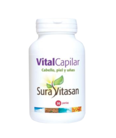 VITAL CAPILAR CABELLO PIEL Y U AS 30PERLAS – foto del producto vitamina extracto ácido