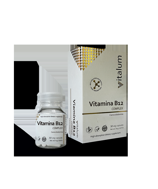 VITAMINA B12 COMPLEX 90VCAP – foto del producto fcc b12 hut