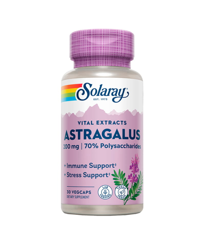 ASTRAGALUS ROOT EXTRACT 200MG 30CAP VEG – foto del producto astragalus raíz astrágalo