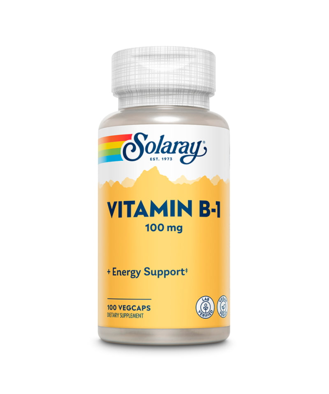VIT B1 100MG 100CAP – foto del producto cápsula tiamina concentrado