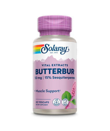 BUTTERBUR PETASITA 50MG 60CAP VEG – foto del producto extracto petasita cápsula