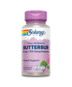 BUTTERBUR PETASITA 50MG 60CAP VEG – foto del producto extracto petasita cápsula