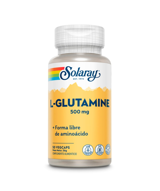 L GLUTAMINE 500MG 50CAP – foto del producto glutamina cápsula glutamine