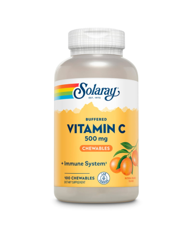VITAMINA C 500 SABOR NARANJA 100COMP MAST – foto del producto calcio ascorbato vitamina