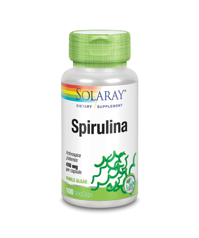 SPIRULINA 410MG 100CAP – foto del producto arthrospira platensis alga