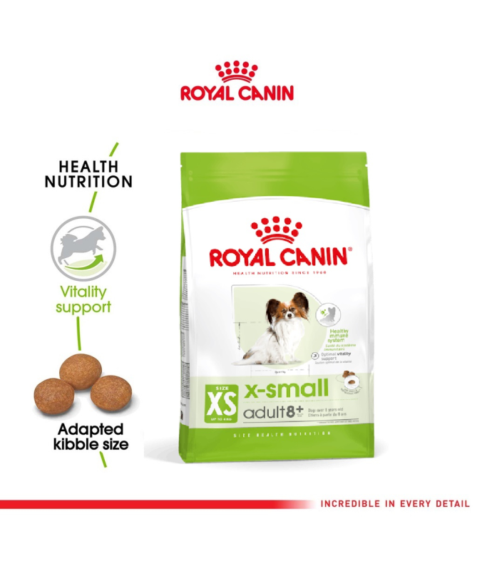 ROYAL CANINE JUNIOR XSMALL 1 5KG – foto del producto vitamina ácido maíz