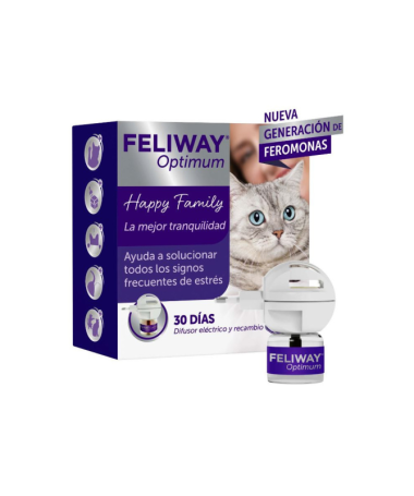 FELIWAY OPTIMUM DIFUSOR RECAMBIO 1 MES – foto del producto feliway optimum difusor