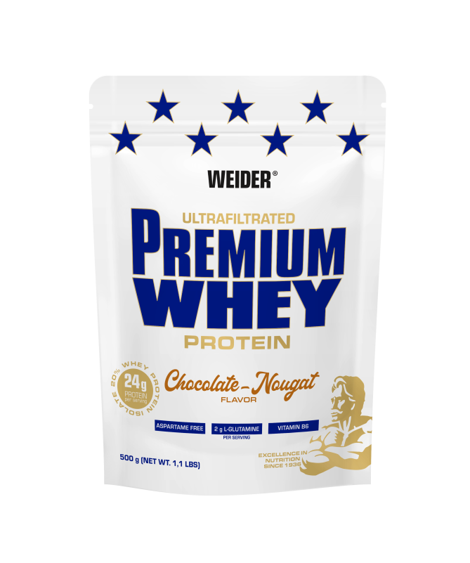 WEIDER PREMIUM WHEY CHOCOLATE 500GR – foto del producto chocolate proteína lactosuero