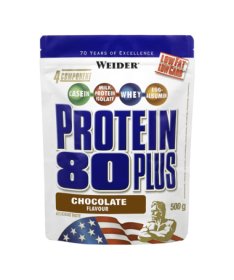 WEIDER PROTEIN 80 PLUS CHOCOLATE 500GR – foto del producto chocolate cálcico polvo