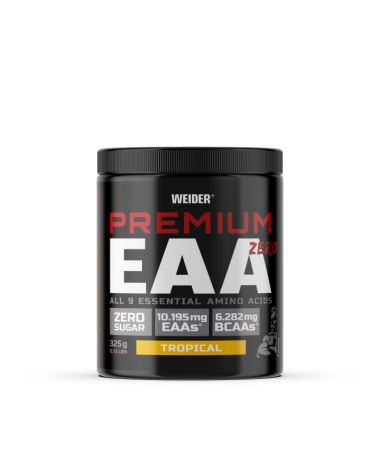 WEIDER PREMIUM EAA ZERO TROPICAL 325GR – foto del producto leucina lisina isoleucina
