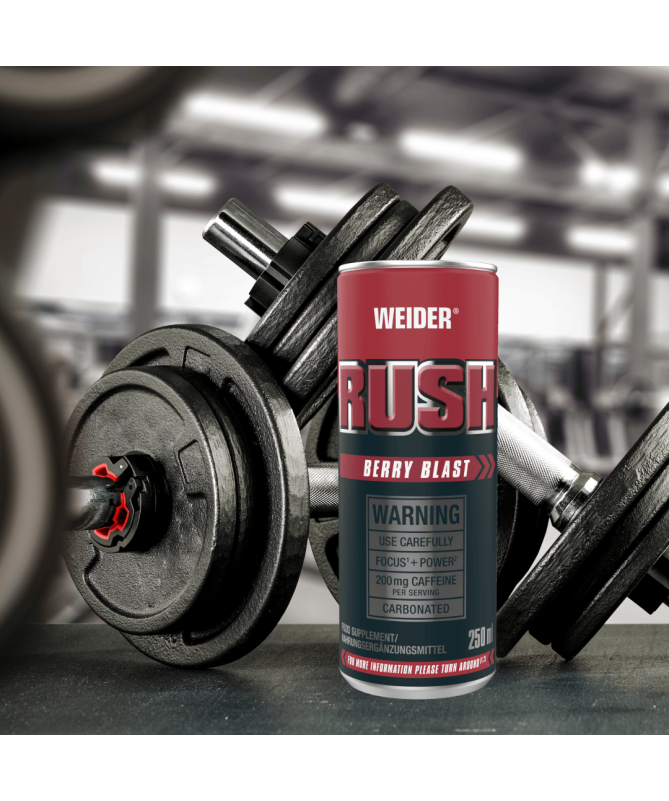 WEIDER RUSH BEBIDA BERRYBLAST 250MLX24UDS – foto del producto arginina citrulina beta