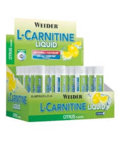 WEIDER L CARNITINA SABOR LIMON 20AMP – foto del producto carnitina colina aroma