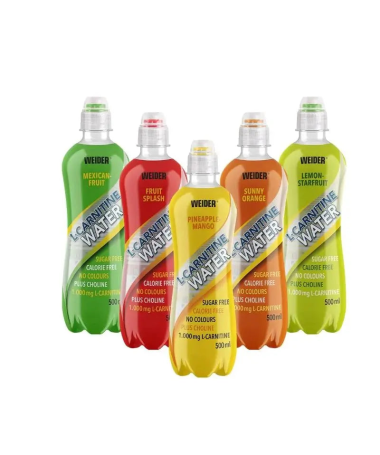 WEIDER L CARNITINE WATER FRUIT SPLASH 500MLX6UDS – foto del producto weider carnitine water