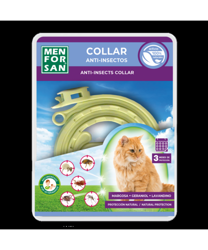 COLLAR GATOS REPELENTE INSECTOS 1UD – foto del producto collar gatos repelente
