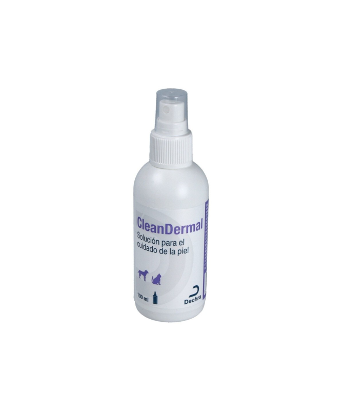CLEANDERMAL HERIDAS PERROS Y GATOS SPRAY 100ML – foto del producto clorhexidina cleandermal heridas