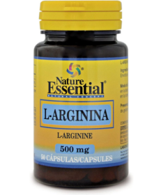 L ARGININA 500MG 50CAP – foto del producto vegetal arginina cápsula