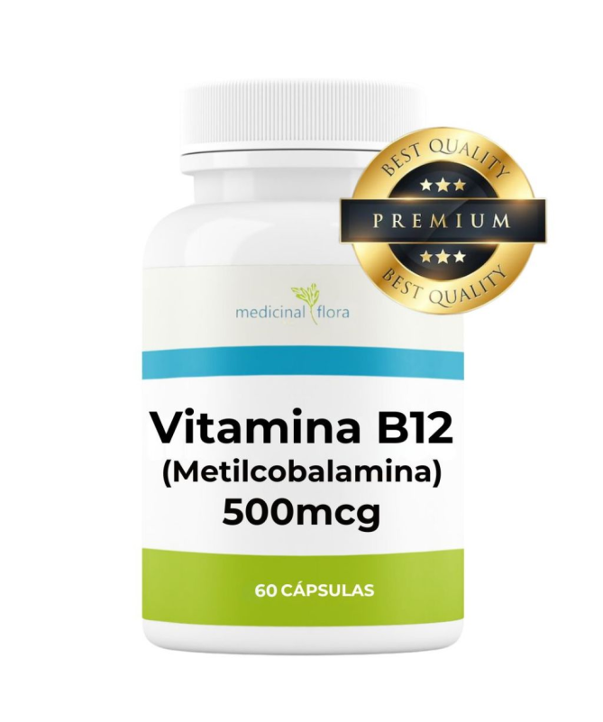 VITAMINA B12 METILCOBALAMINA 500MCG 100CAP – foto del producto cápsula vitamina b12