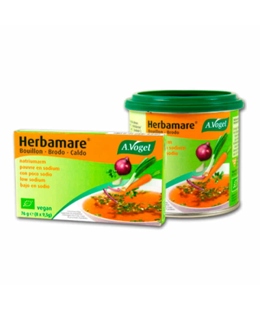 HERBAMARE BOUILLON BAJO EN SODIO BOTE 200GR – foto del producto vegetales azúcar herbamare