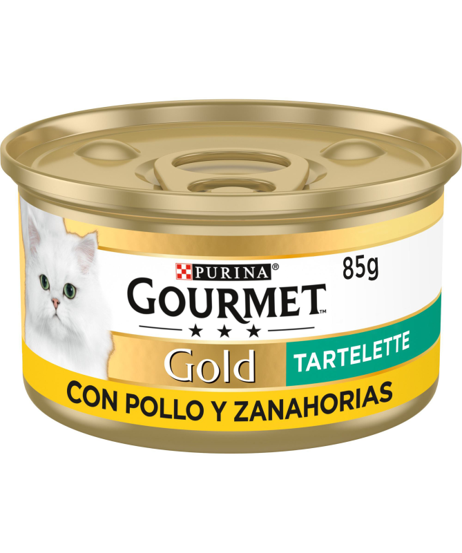 GOURMET GOLD TARTALLETTE POLLO ZANAHORIA 24X85GR – foto del producto sulfato bruta subproductos
