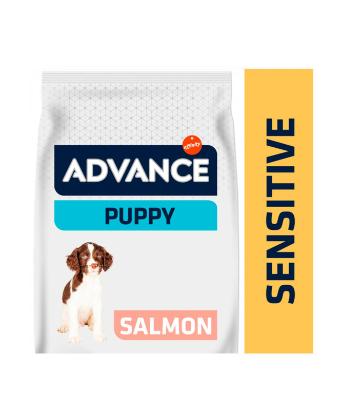 ADVANCE CANINE PUPPY SENSITIVE SALMON 3KG – foto del producto vitamina sulfato proteína