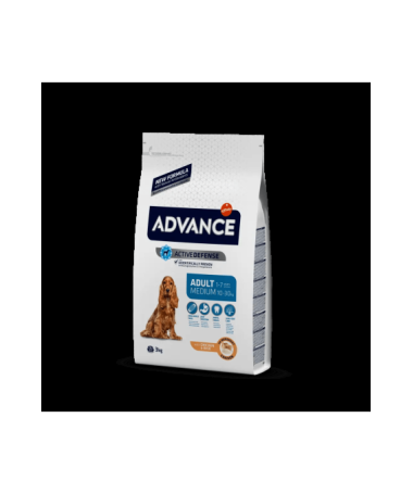 ADVANCE CANINE ADULT MEDIUM POLLO ARROZ 3KG – foto del producto vitamina sulfato proteínas