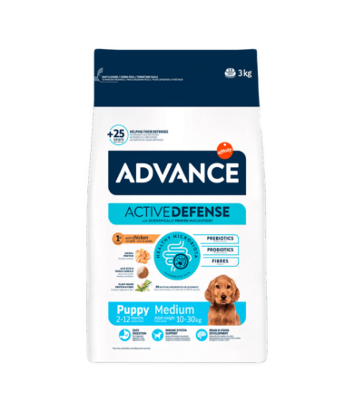 ADVANCE CANINE PUPPY PROTECT INITIAL 3KG – foto del producto vitamina sulfato proteínas