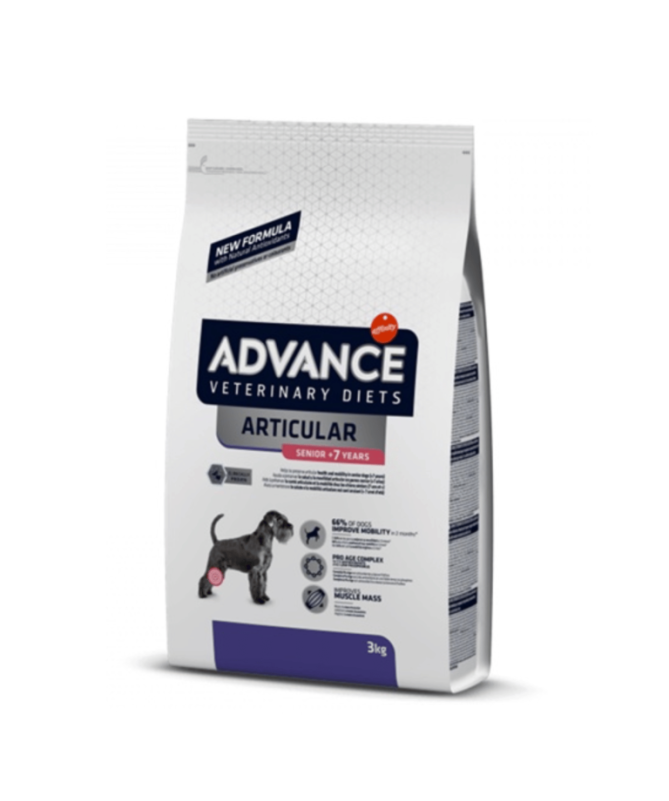 ADVANCE VET CANINE SENIOR 7 ARTICULAR 3KG – foto del producto sulfato proteínas vitamina